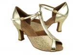 dansschoenen glitters goud van  